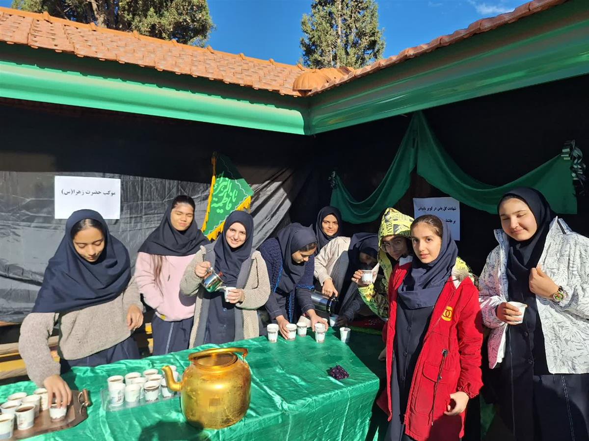 برپایی موکب به مناسبت شهادت حضرت فاطمه(س)